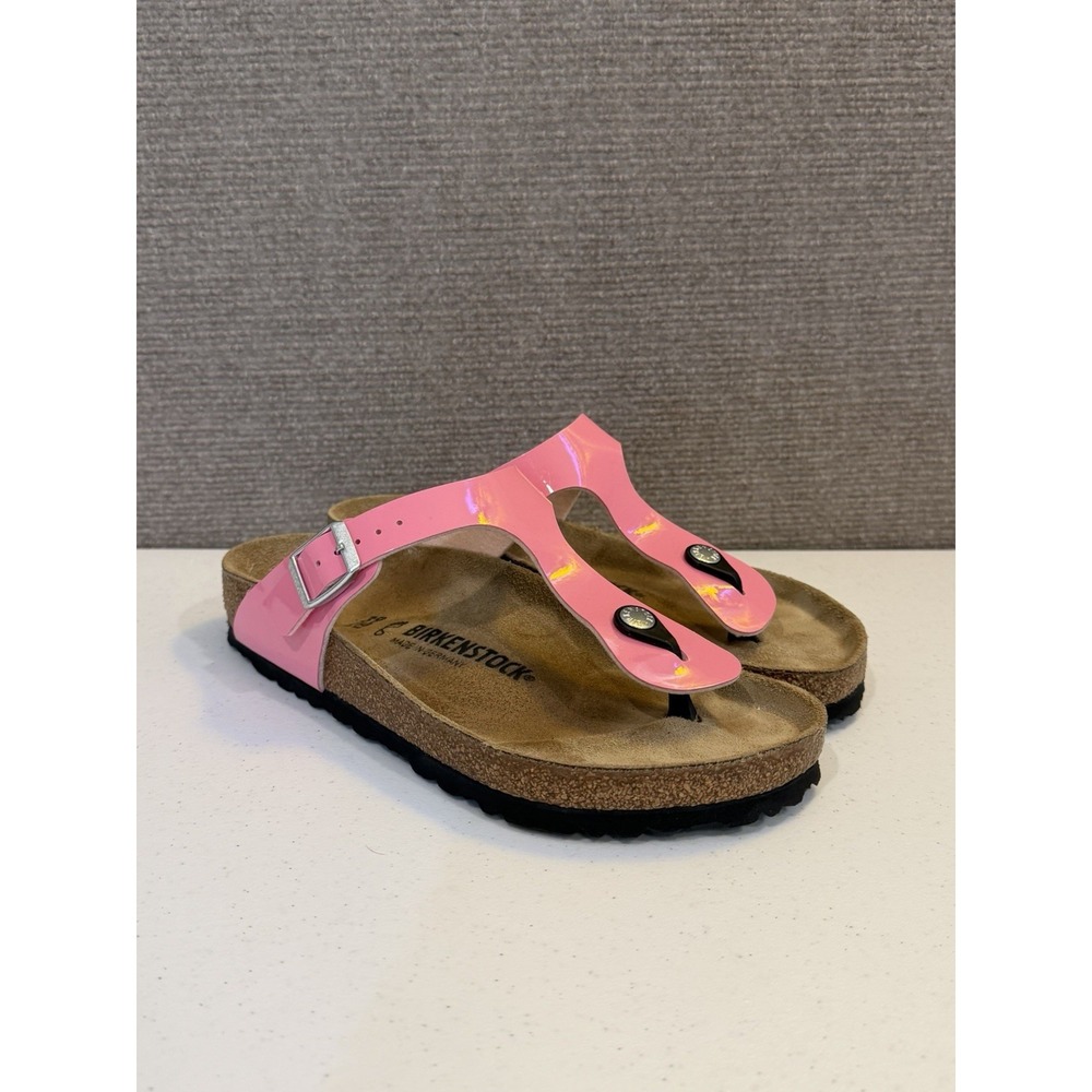 Birkenstock Gizeh Womens Size EU 39 US 8-8.5 Slip On Fuchsia Pink